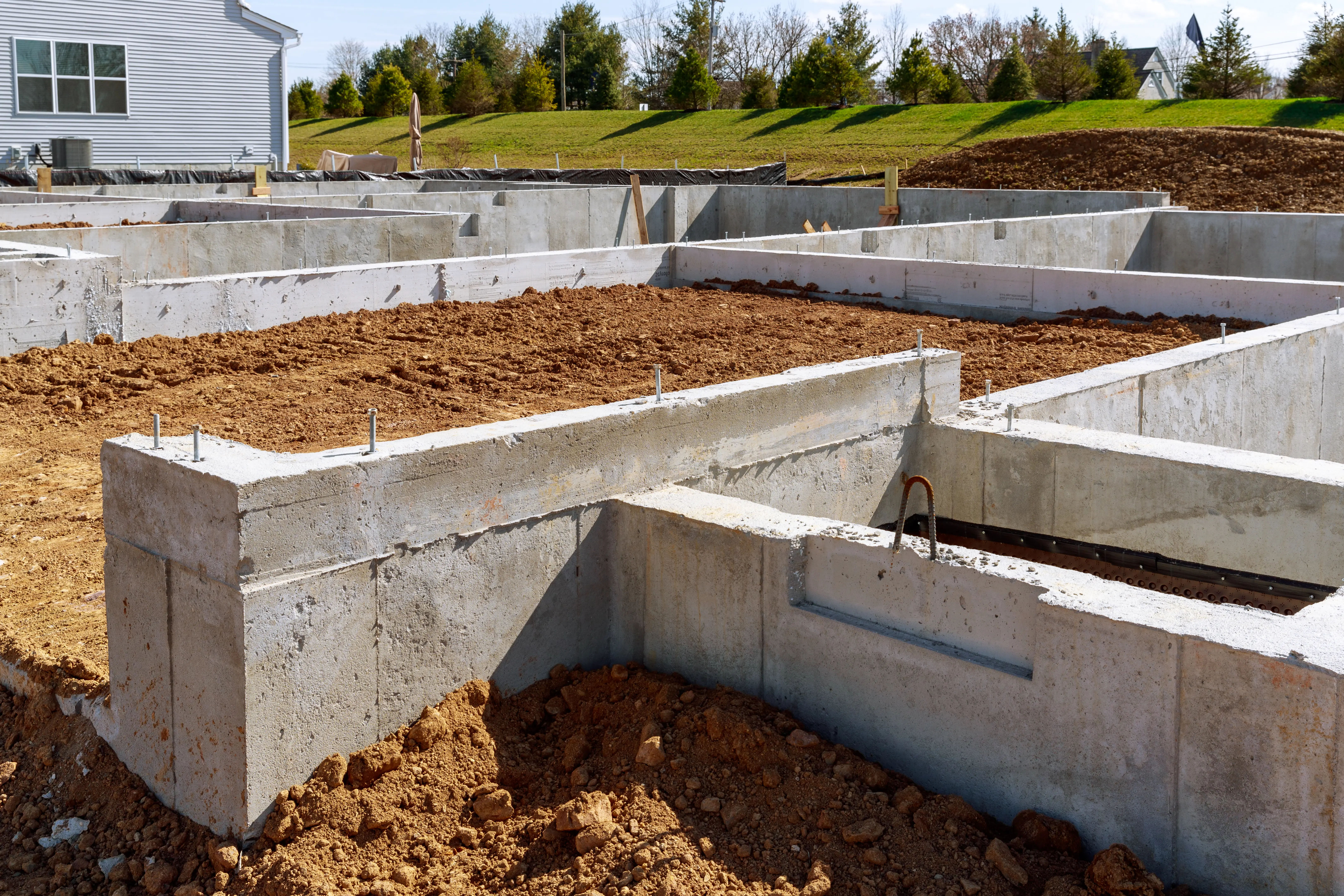 Image showing a concrete foundation.