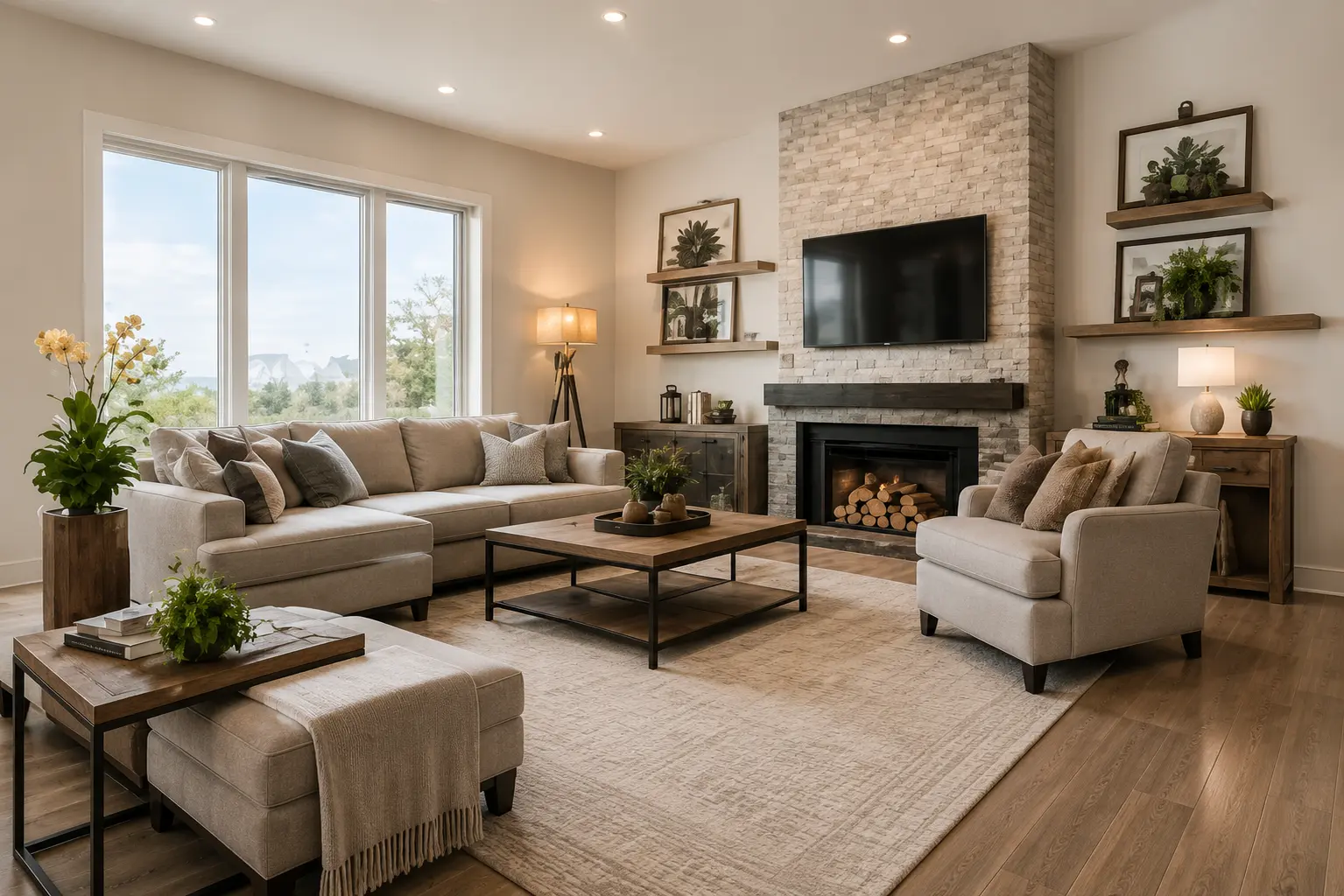 Hero image showing a beautiful living room.